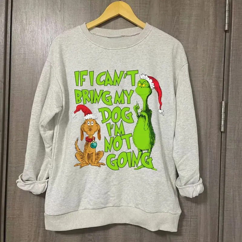 Vintage If I Can'T Bring My Dog I'M Not Going Funny - Adult & Kids T-Shirts, Sweatshirts & Hoodies apparel design preview 1