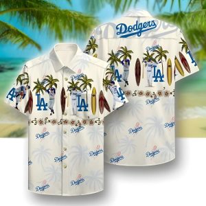 Vintage LA Dodgers Hawaiian Baseball Fans Gift - Adult & Kids T-Shirts, Sweatshirts & Hoodies apparel design preview 1