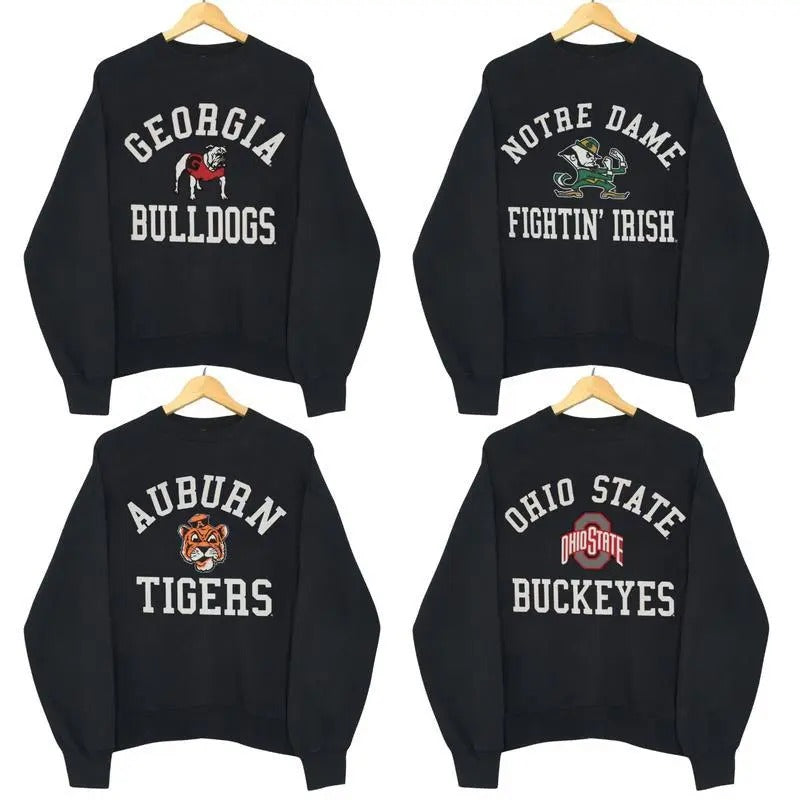 Vintage Logo College Football Black - Adult & Kids T-Shirts, Sweatshirts & Hoodies apparel design preview 1