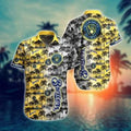 Vintage MLB Milwaukee Brewers Hawaiian Palm Trees - Adult & Kids T-Shirts, Sweatshirts & Hoodies apparel design preview 1