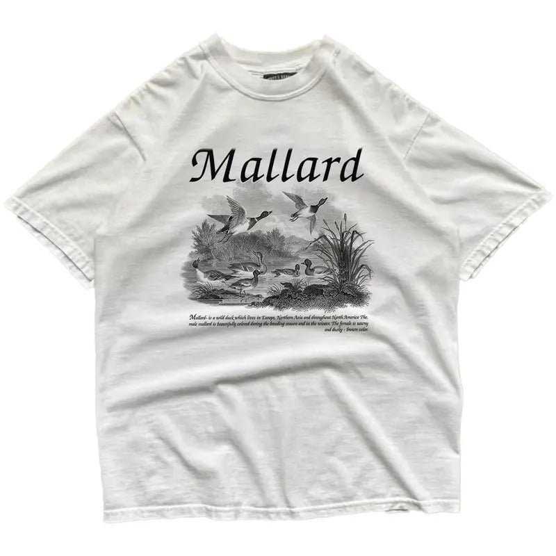 Vintage Mallard Duck Wildlife 90s Retro Cotton Wild - Adult & Kids T-Shirts, Sweatshirts & Hoodies apparel design preview 1