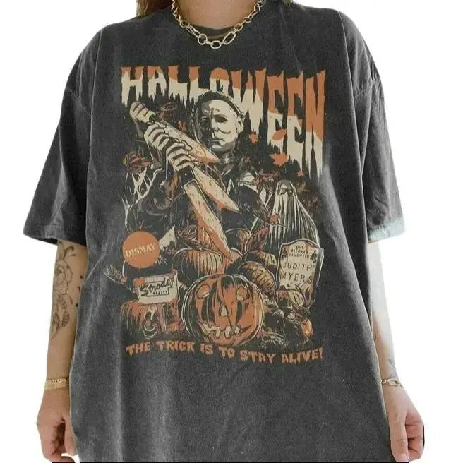 Vintage Michael Myers Halloween Horror Mov Classic - Adult & Kids T-Shirts, Sweatshirts & Hoodies apparel design preview 1