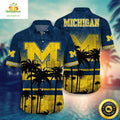 Vintage Michigan Wolverines Hawaiian Beach Lovers - Adult & Kids T-Shirts, Sweatshirts & Hoodies apparel design preview 1