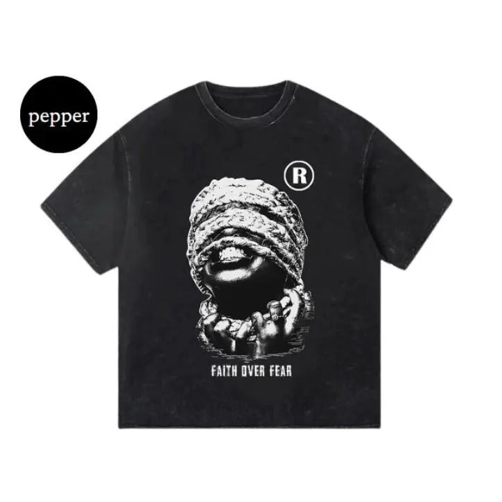 Vintage Mummy Faith Over Fear S 3XL Streetwear - Adult & Kids T-Shirts, Sweatshirts & Hoodies apparel design preview 1