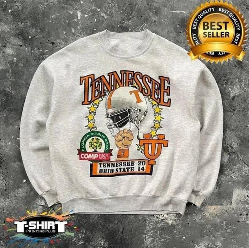 Vintage NCAA Tennessee Volunteers Helmet Cotton - Adult & Kids T-Shirts, Sweatshirts & Hoodies apparel design preview 1