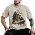 Vintage Nature Moon Howling Wolves Retro Wolf Wild - Adult & Kids T-Shirts, Sweatshirts & Hoodies apparel design preview 1
