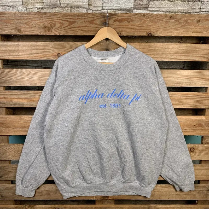 Vintage Ncaa Alpha Delta Pi Jumper Logo Large Size - Adult & Kids T-Shirts, Sweatshirts & Hoodies apparel design preview 1