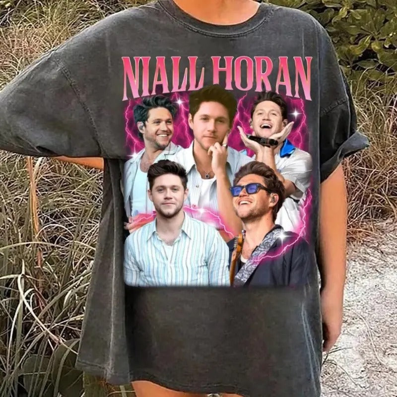 Vintage Niall Horan Show Fans Retro Live Tour 2024 - Adult & Kids T-Shirts, Sweatshirts & Hoodies apparel design preview 1