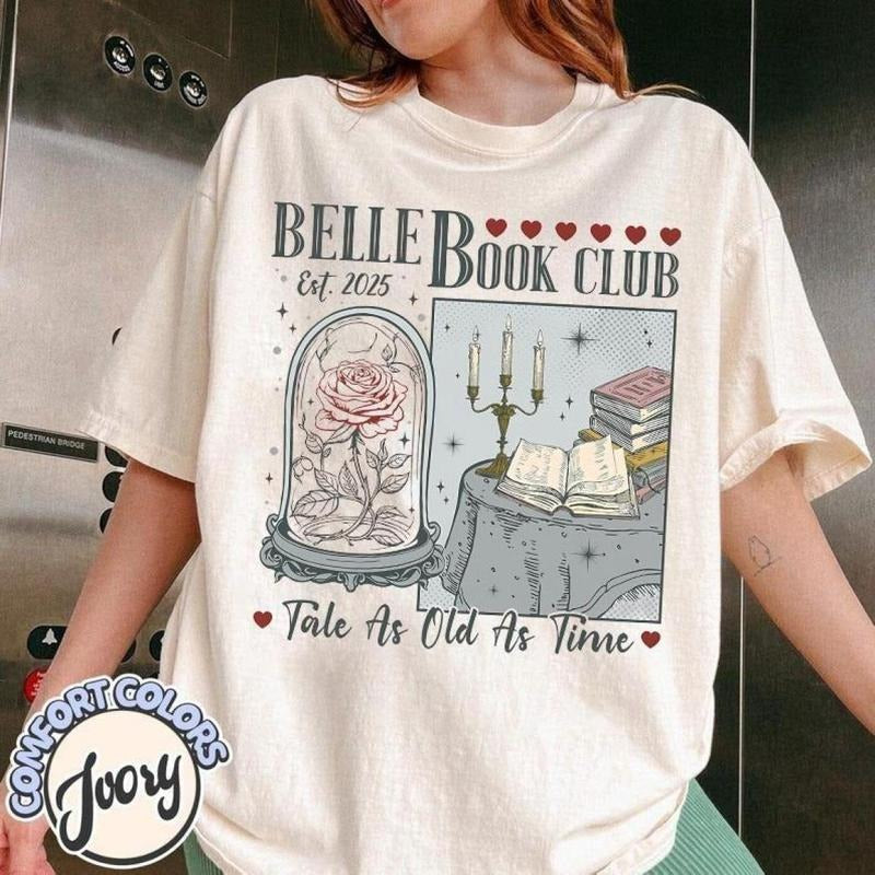 Vintage Retro Belle'S Book Club Tale As Old Time - Adult & Kids T-Shirts, Sweatshirts & Hoodies apparel design preview 1
