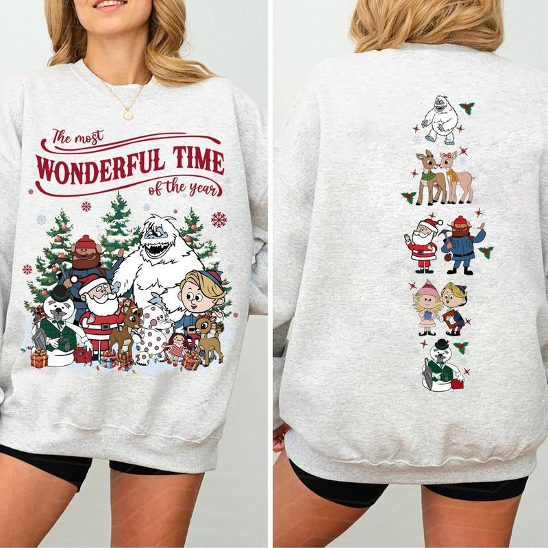 Vintage Rudolph Nostalgia Red Nosed Reindeer Retro - Adult & Kids T-Shirts, Sweatshirts & Hoodies apparel design preview 1