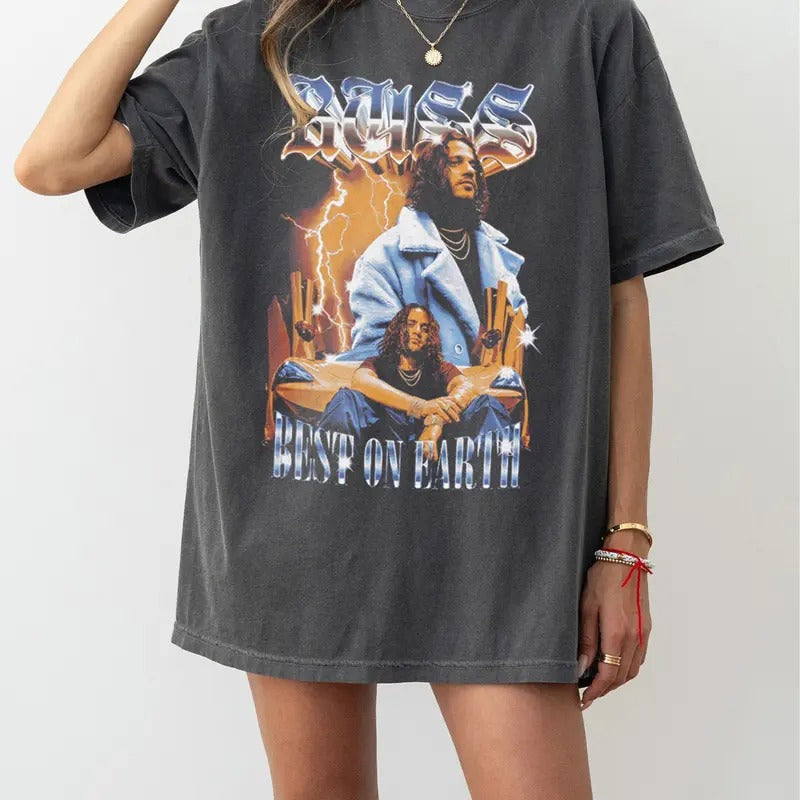 Vintage Russ Santiago Best Earth Was You All Along - Adult & Kids T-Shirts, Sweatshirts & Hoodies apparel design preview 1