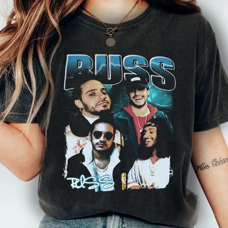 Vintage Russ Santiago Was You All Along Tour Bootleg - Adult & Kids T-Shirts, Sweatshirts & Hoodies apparel design preview 1