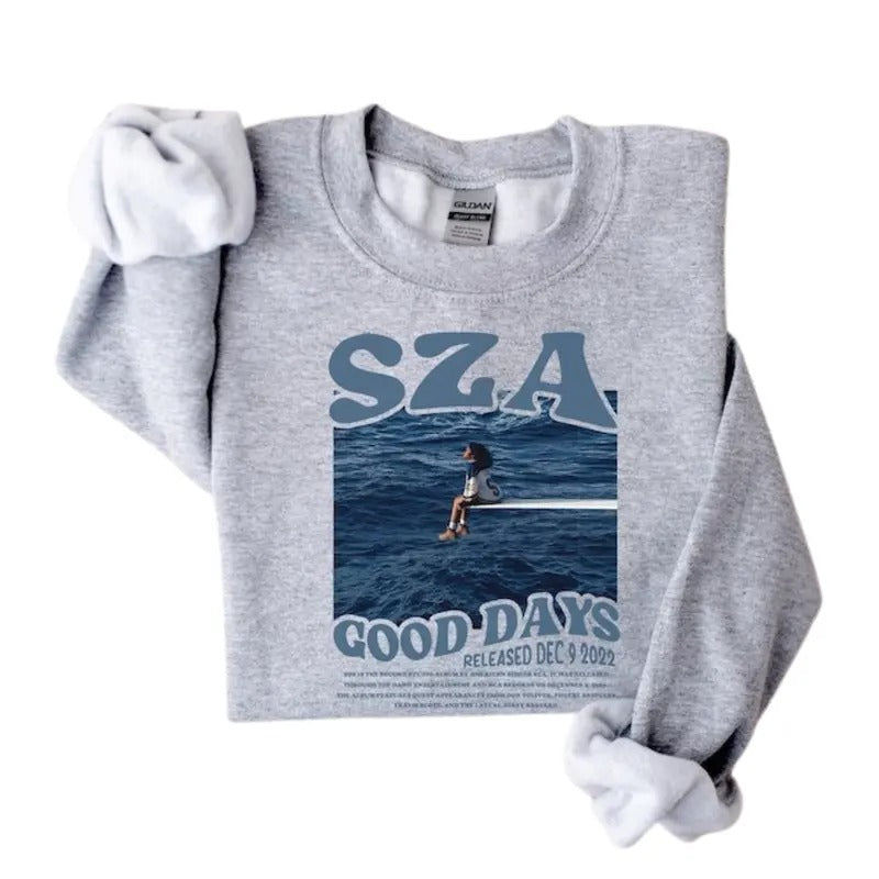 Vintage SZA Good Days Retro 2024 Gooddays Fans - Adult & Kids T-Shirts, Sweatshirts & Hoodies apparel design preview 1