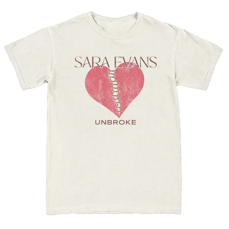 Vintage Sara Evans Heart Unbroke Tour Fans - Adult & Kids T-Shirts, Sweatshirts & Hoodies apparel design preview 1