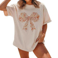 Vintage Seashell Bow Beach Summer Coastal Girly Ocean - Adult & Kids T-Shirts, Sweatshirts & Hoodies apparel design preview 1