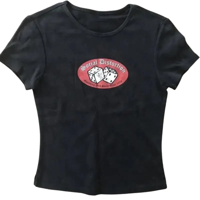 Vintage Social Distortion Baby Y2k Top Streetwear - Adult & Kids T-Shirts, Sweatshirts & Hoodies apparel design preview 1