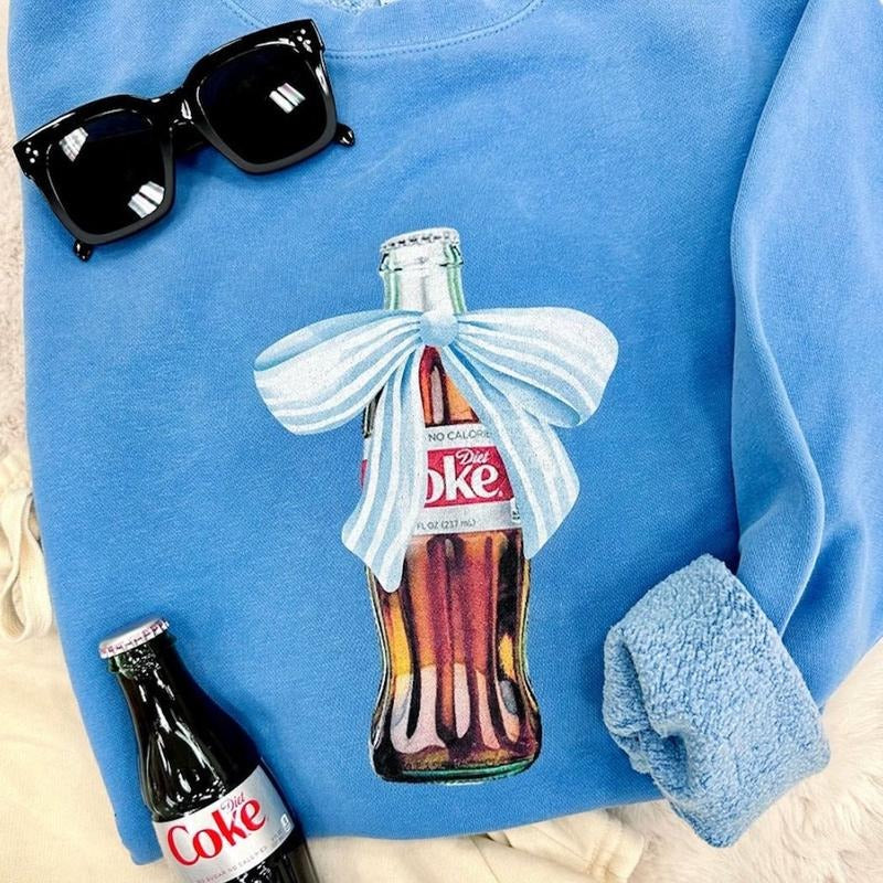 'Vintage Soda Bow' Cozy Crew Choose Diet Classic Coke - Adult & Kids T-Shirts, Sweatshirts & Hoodies apparel design preview 1