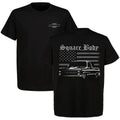 Vintage Square Body Truck America Flag 2 Side Fans - Adult & Kids T-Shirts, Sweatshirts & Hoodies apparel design preview 1