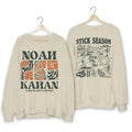 Vintage Stick Season Tour 2023 2 Sides Noah Kahan - Adult & Kids T-Shirts, Sweatshirts & Hoodies apparel design preview 1