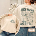 Vintage Stick Season Tour 2023 Two Sides Noah Kahan - Adult & Kids T-Shirts, Sweatshirts & Hoodies apparel design preview 1