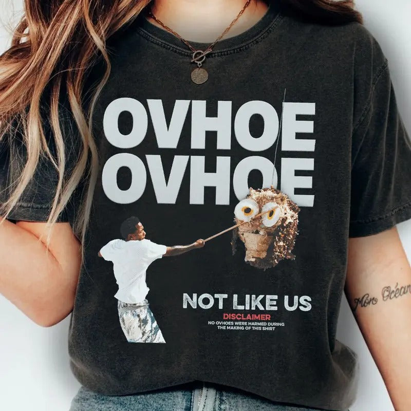 Vintage Kendrick Lamar K.Dot OVHOE Not Like US - Adult & Kids T-Shirts, Sweatshirts & Hoodies apparel design preview 1
