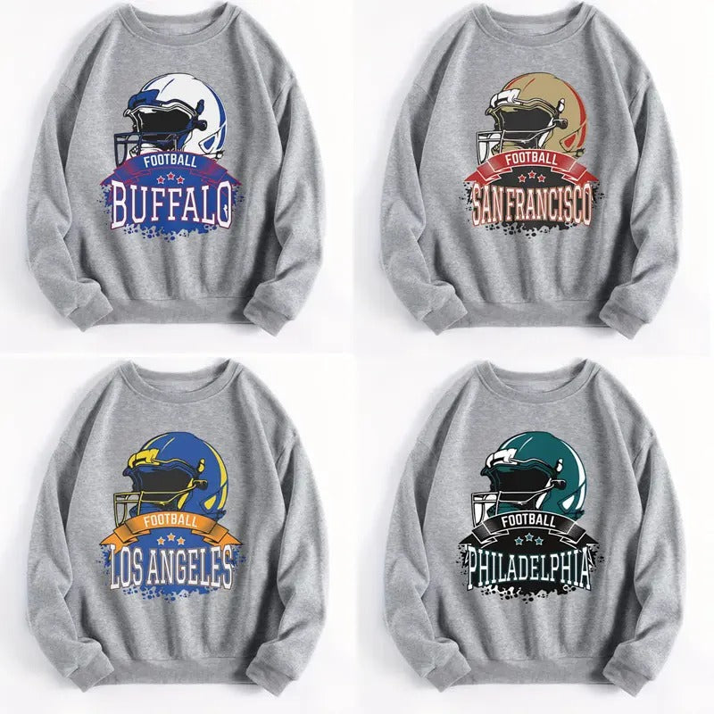 Vintage All Football Teams Cotton - Adult & Kids T-Shirts, Sweatshirts & Hoodies apparel design preview 1