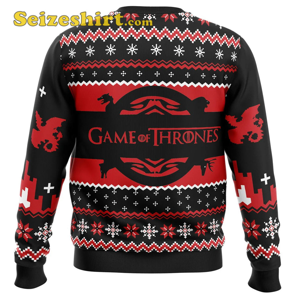 Vintage Game of Thrones House Targaryen Ugly Christmas Ugly Christmas Sweater - Holiday Gift product image 3