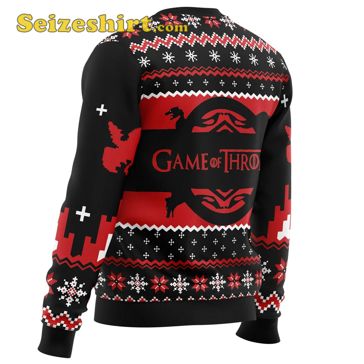 Vintage Game of Thrones House Targaryen Ugly Christmas Ugly Christmas Sweater - Holiday Gift product image 4