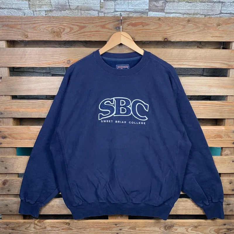 Vintage Sweet Briar College Embroidery Logo - Adult & Kids T-Shirts, Sweatshirts & Hoodies apparel design preview 1