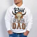 Vintage Cool Dad Western Bull Skull - Adult & Kids T-Shirts, Sweatshirts & Hoodies apparel design preview 1