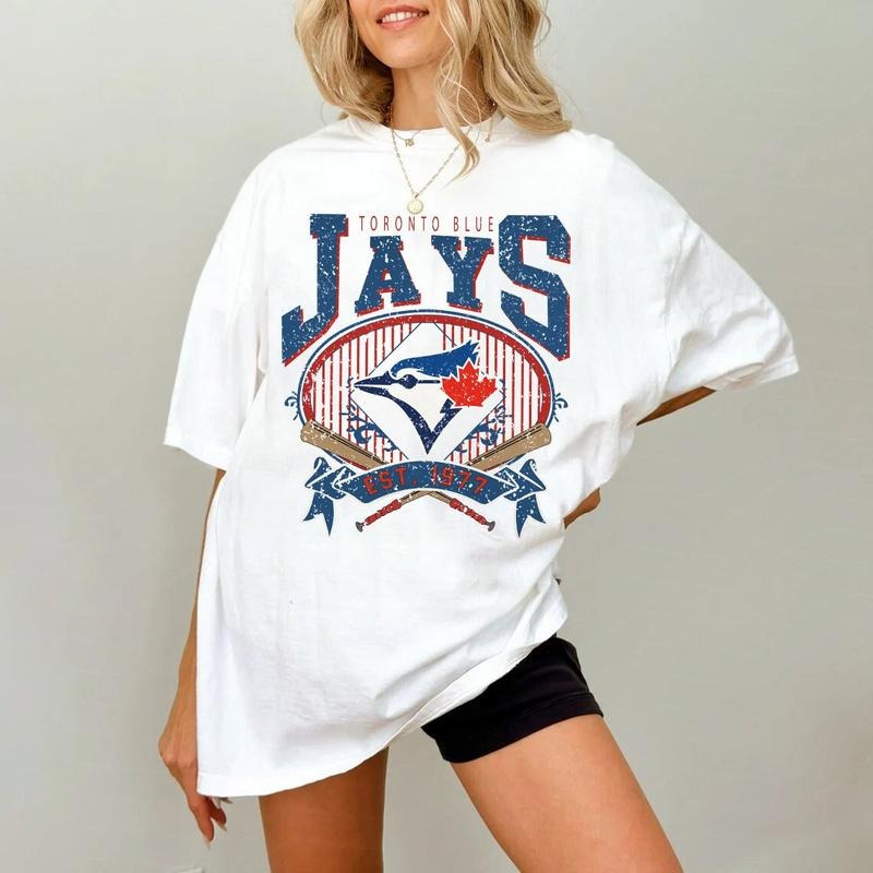 Vintage Toronto Blue Jays Baseball Best Price - Adult & Kids T-Shirts, Sweatshirts & Hoodies apparel design preview 1