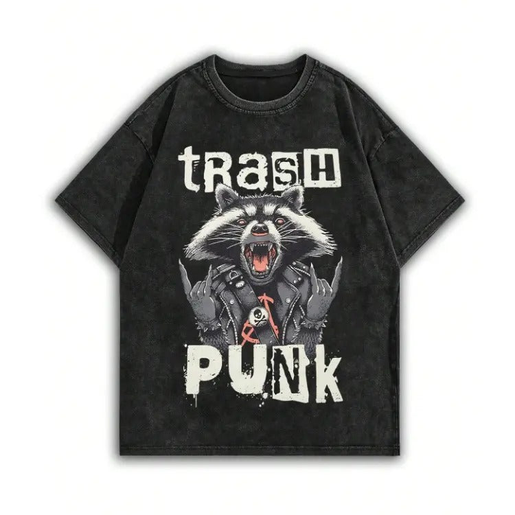 Vintage Trash Punk Loose Fit Top Womenswear Underwear - Adult & Kids T-Shirts, Sweatshirts & Hoodies apparel design preview 1