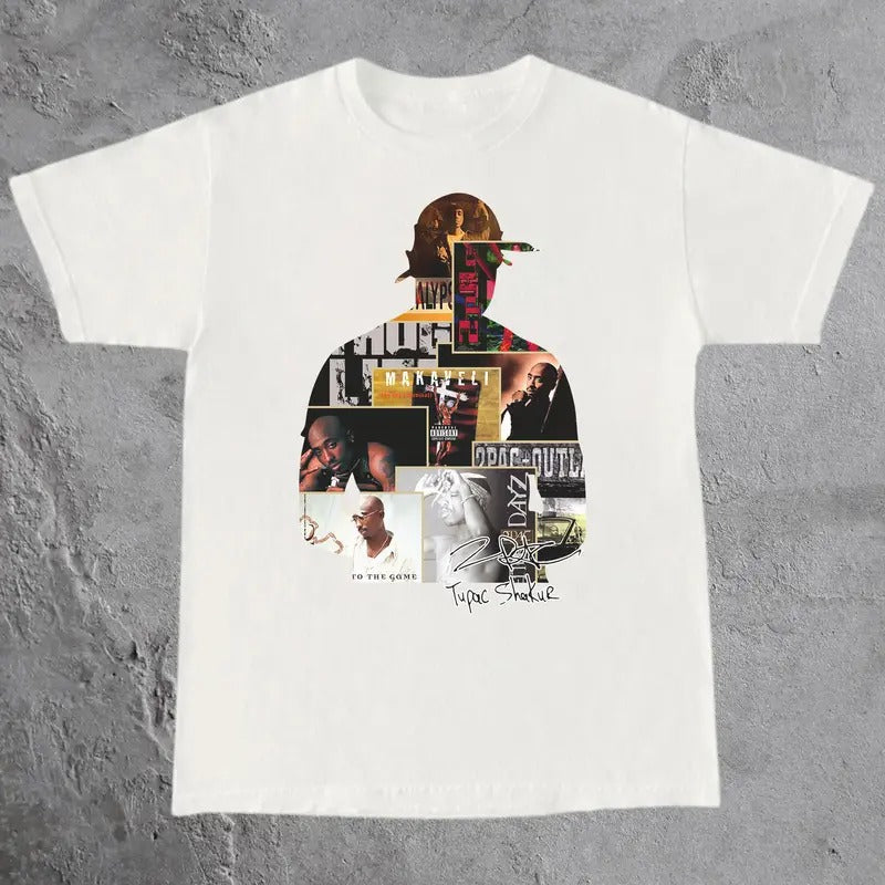 Vintage TuPac Album Shakur 2Pac 90s Rapper Hip Hop - Adult & Kids T-Shirts, Sweatshirts & Hoodies apparel design preview 1