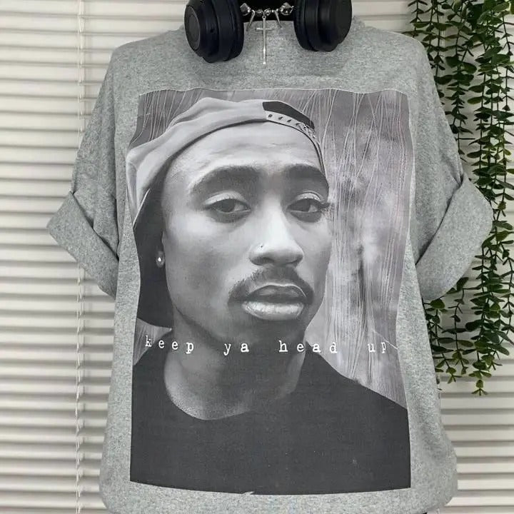Vintage TuPac Shakur 2Pac 90s Rapper Hip Hop Legends - Adult & Kids T-Shirts, Sweatshirts & Hoodies apparel design preview 1