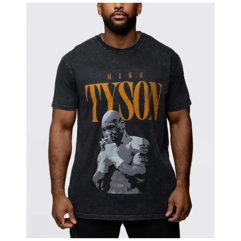 Vintage Tyson Boxing Fan Mike Vs Logan Paul Iron Tops - Adult & Kids T-Shirts, Sweatshirts & Hoodies apparel design preview 1