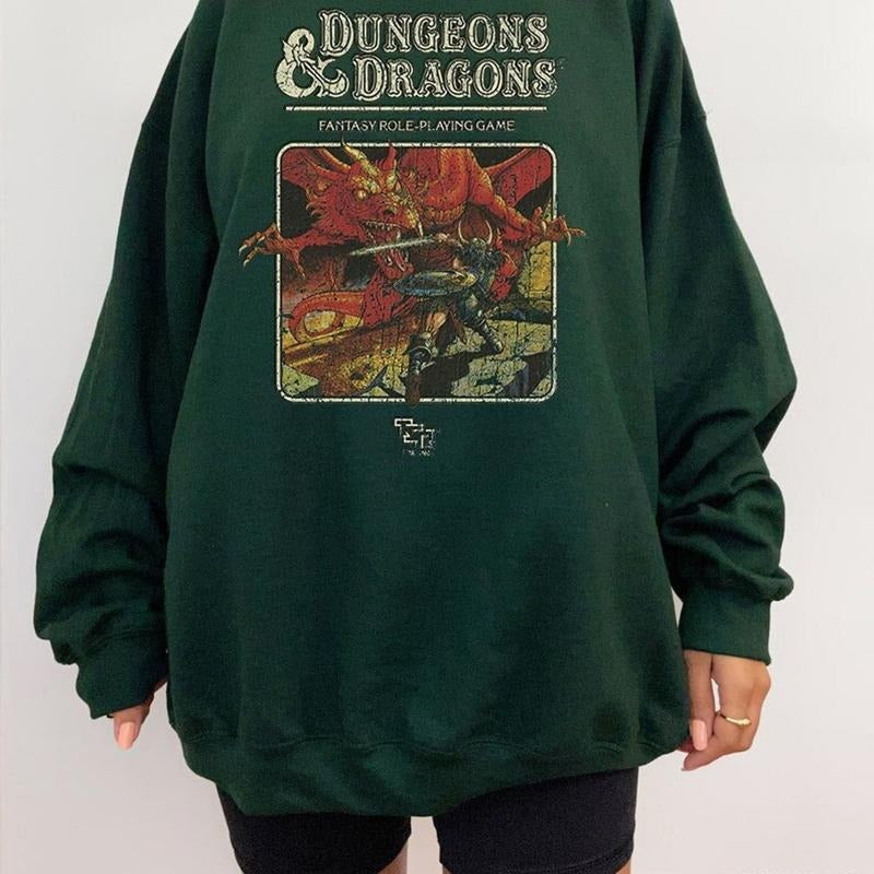 Vintage UnisexS Size Usa Heavy Cotton Dungeon Dragon - Adult & Kids T-Shirts, Sweatshirts & Hoodies apparel design preview 1