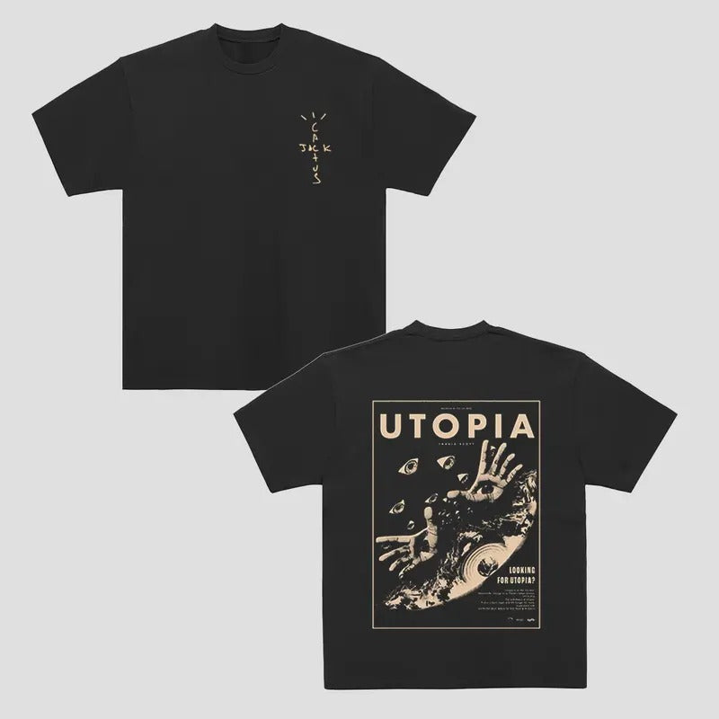 Vintage Utopia Travis Cactus Hiphop - Adult & Kids T-Shirts, Sweatshirts & Hoodies apparel design preview 1