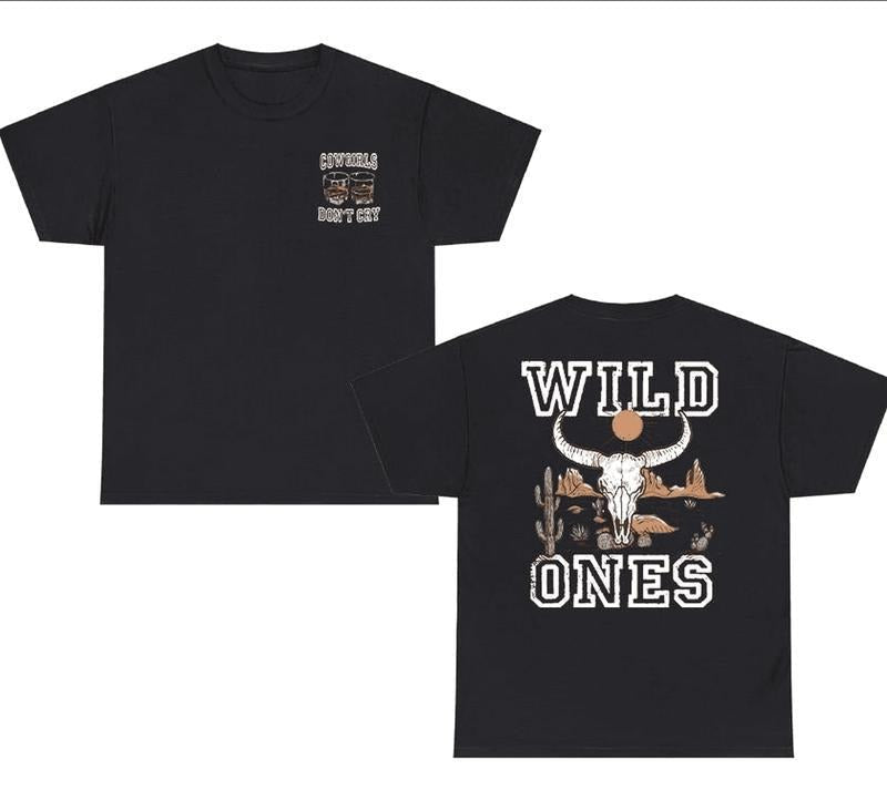 Vintage Wild Ones Two Sided Whiskey Country Music - Adult & Kids T-Shirts, Sweatshirts & Hoodies apparel design preview 1