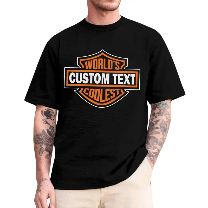 Vintage World'S Coolest Custom Nickname Motorcycle - Adult & Kids T-Shirts, Sweatshirts & Hoodies apparel design preview 1