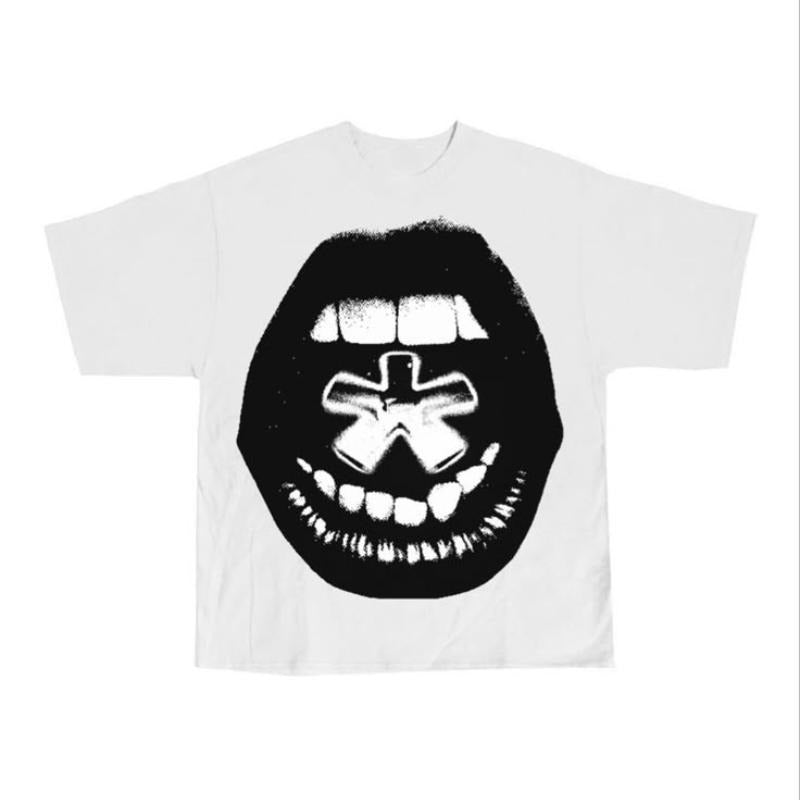 Vintage Y2K Harajuku New Printing Cotton Top Gothic - Adult & Kids T-Shirts, Sweatshirts & Hoodies apparel design preview 1