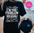 Vintyage Im Problem One Book Didnt Country Music - Adult & Kids T-Shirts, Sweatshirts & Hoodies apparel design preview 1