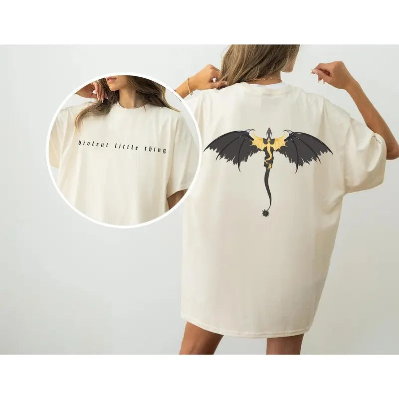 Violent Little Thing Fourth Wing Basgiath War Collage - Adult & Kids T-Shirts, Sweatshirts & Hoodies apparel design preview 1