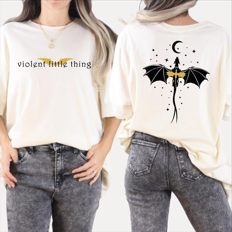Violent Little Thing Bookish Fourth Wing Iron Flame - Adult & Kids T-Shirts, Sweatshirts & Hoodies apparel design preview 1