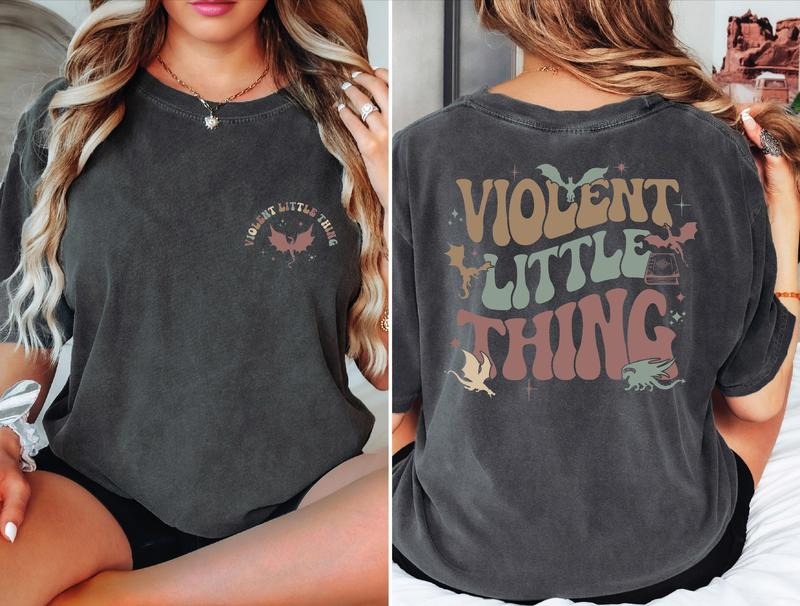 Violent Little Thing Fourth Wing Dragon Rider Riders - Adult & Kids T-Shirts, Sweatshirts & Hoodies apparel design preview 1