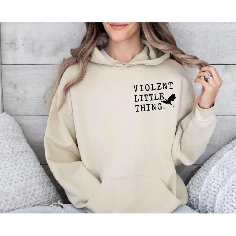 Violent Little Thing Basgiath War College Violet - Adult & Kids T-Shirts, Sweatshirts & Hoodies apparel design preview 1