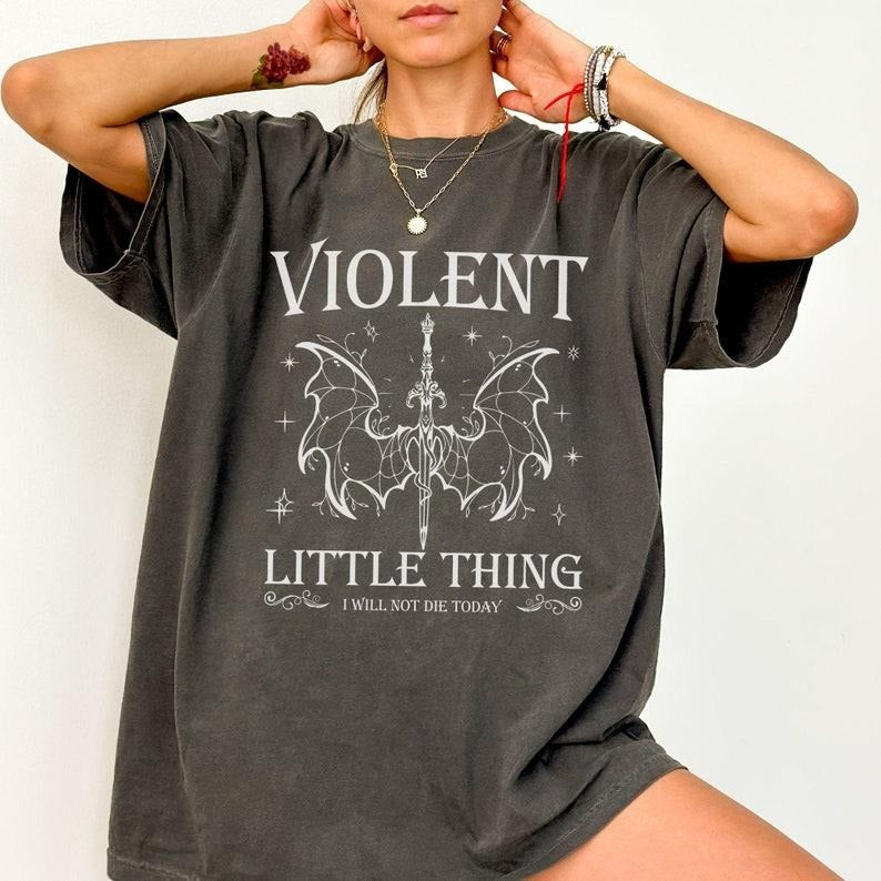 Violent Little Thing Fourth Wing Basgiath War College - Adult & Kids T-Shirts, Sweatshirts & Hoodies apparel design preview 1
