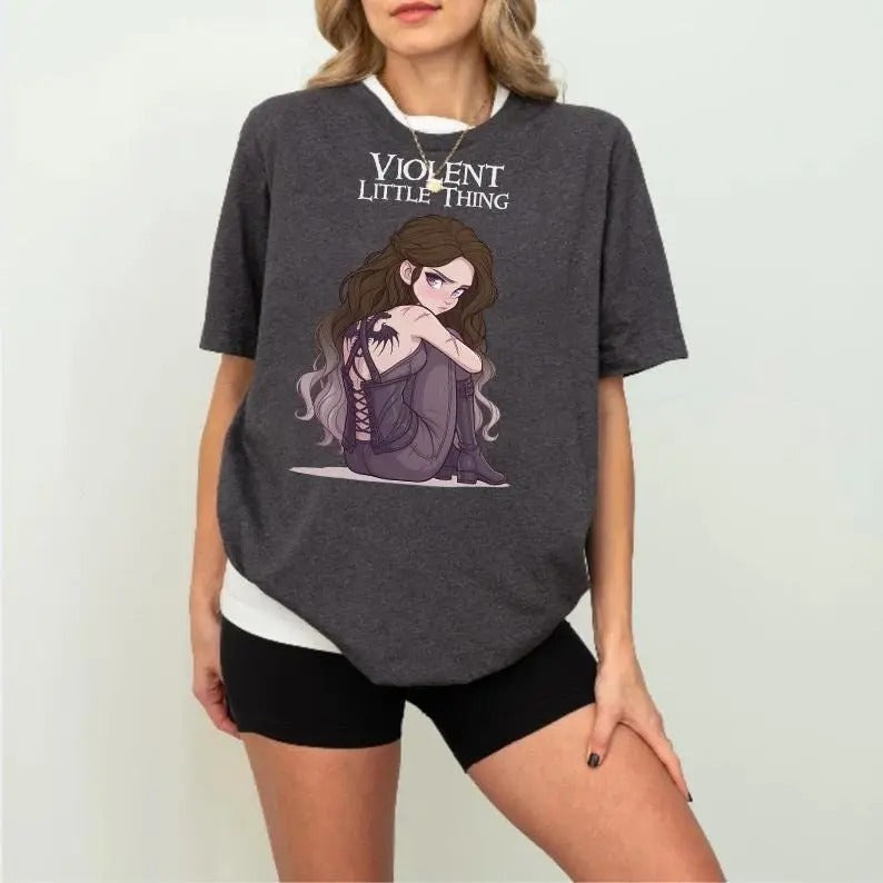 Violent Sorrengail Little Thing Fourth Wing Xaden - Adult & Kids T-Shirts, Sweatshirts & Hoodies apparel design preview 1