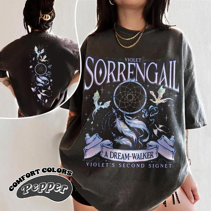 Violet Sorengail Fourth Wing Dragon Rider Bookish - Adult & Kids T-Shirts, Sweatshirts & Hoodies apparel design preview 1
