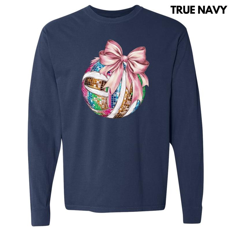 Volleyball Dazzling Disco Comfort Colors 'NLB' - Adult & Kids T-Shirts, Sweatshirts & Hoodies apparel design preview 1