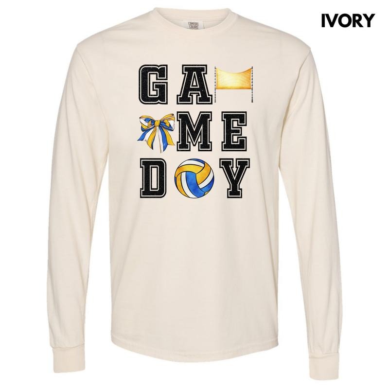 Volleyball Game FAKE Glitter Comfort Colors 'NLB' - Adult & Kids T-Shirts, Sweatshirts & Hoodies apparel design preview 1